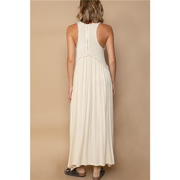 POL Sleeveless Back Zipper Front Slit Maxi Dress - Picture 2 of 3